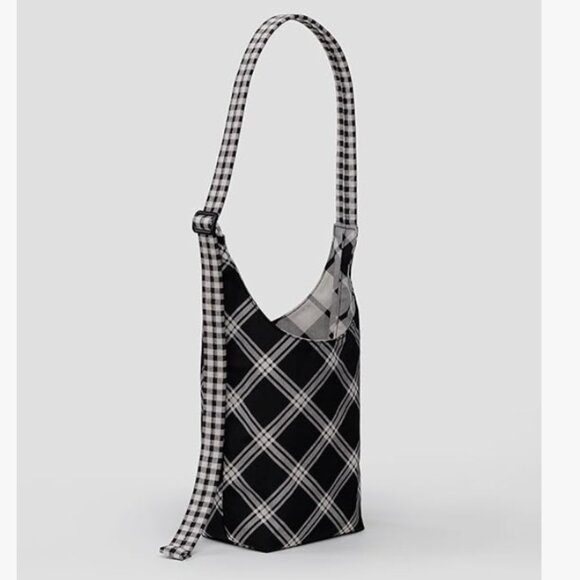 BAGGU Handbags - BAGGU Small Nylon Sling- Mixed Plaid